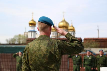 Украина, Донецк. Открытие мемориальной доски полковнику Евгению Кононову в 3 отдельном батальоне спецназа республиканской Гвардии ДНР.