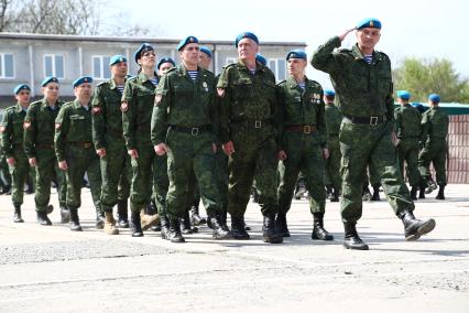 Украина, Донецк. Открытие мемориальной доски полковнику Евгению Кононову в 3 отдельном батальоне спецназа республиканской Гвардии ДНР.