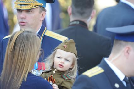 Москва.  На Красной площади во время военного парада, посвященного 71-й годовщине Победы в Великой Отечественной войне.