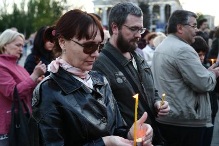 Донецк.  Митинг-реквием , посвященный трагедии в Одессе.