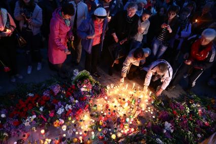 Донецк.  Митинг-реквием , посвященный трагедии в Одессе.