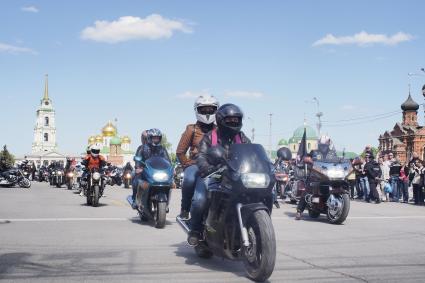 Тула.  Байкеры открыли мотосезон.