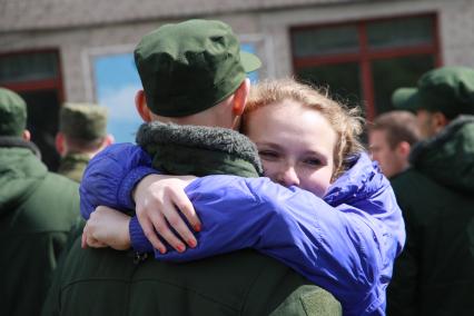 Барнаул.   Проводы призывников в армию.