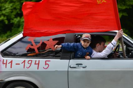 В Ставрополе прошел автопробег посвященный герою Советского Союза Ивану Щипакину.