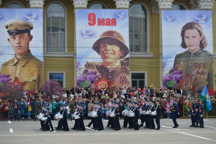 Ставрополь.   Участники военного парада , посвященного 71-й годовщине Победы в Великой Отечественной войне.