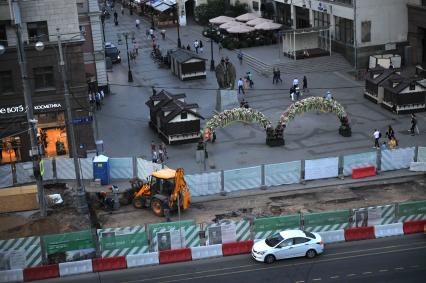 Москва. Масштабная реконструкция Тверской улицы.