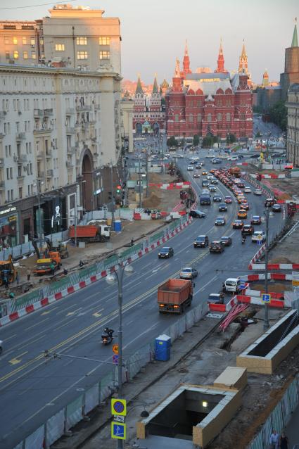 Москва. Масштабная реконструкция Тверской улицы.