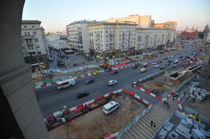 Москва. Масштабная реконструкция Тверской улицы.