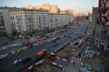 Москва. Масштабная реконструкция Тверской улицы.