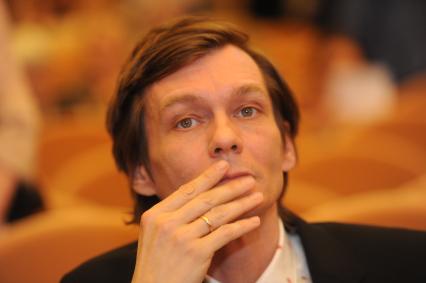 Москва. Режиссер Филипп Янковский на церемонии вручения премии Олега Янковского `Творческое открытие` в рамках фестиваля `Черешневый лес` в Московском международном Доме музыки (ММДМ).