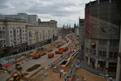 Москва. Масштабная реконструкция Тверской улицы.