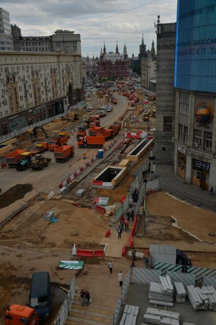 Москва. Масштабная реконструкция Тверской улицы.