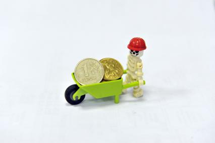 Москва. Тематические фигурки из конструктора Lego.