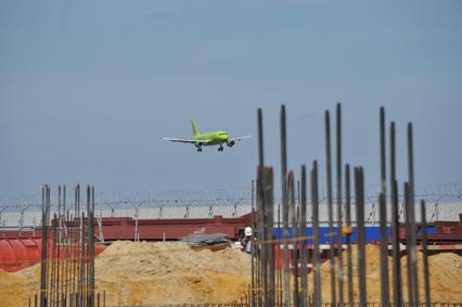 Московская область. Строительство нового пассажирского терминала Т2 аэропорта Домодедово.