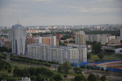 Белоруссия.  Минск.  Панорама города.