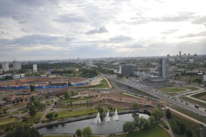 Белоруссия. Минск. Панорама города.