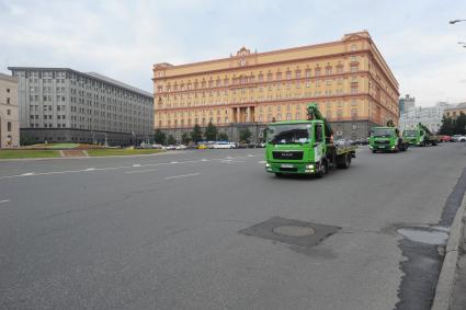 Москва.  Здание ФСБ России  на Лубянской площади.