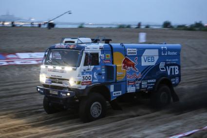 Казань. Автомобиль KAMAZ-master  во время VI Международного ралли-рейда `Шелковый путь-2016`.