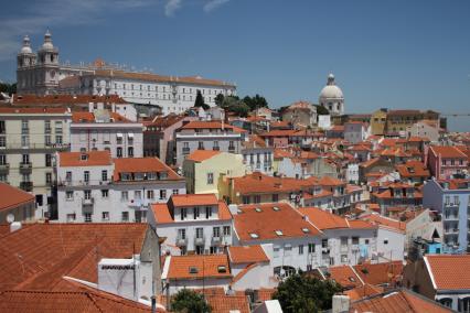 Португалия. Лиссабон. Вид города.