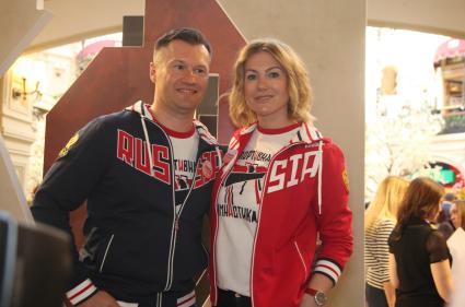 Диск 171. главный редактор журнала  Большой спорт   спортсмен Алексей Немов с женой Галиной