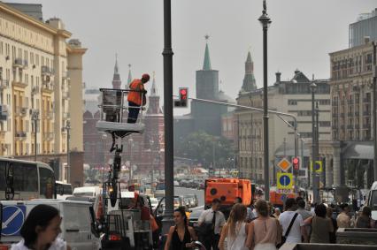 Москва. Тверская улица после реконструкции.