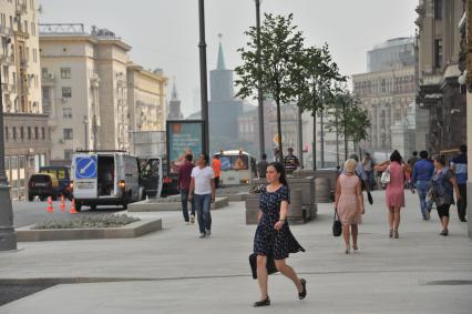 Москва. Тверская улица после реконструкции.