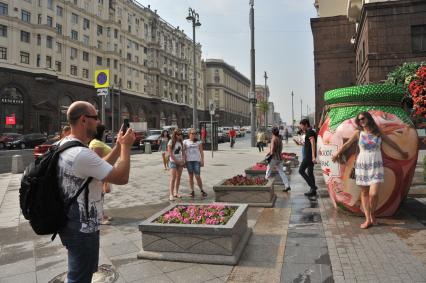 Москва. Тверская улица после реконструкции.