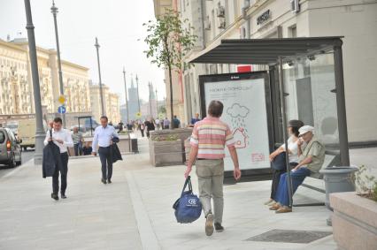 Москва. Тверская улица после реконструкции.