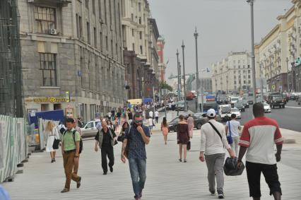 Москва. Тверская улица после реконструкции.