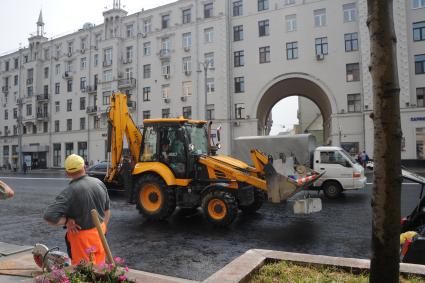 Москва. Тверская улица после реконструкции.