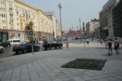 Москва. Тверская улица после реконструкции.