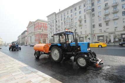 Москва. Тверская улица после реконструкции.