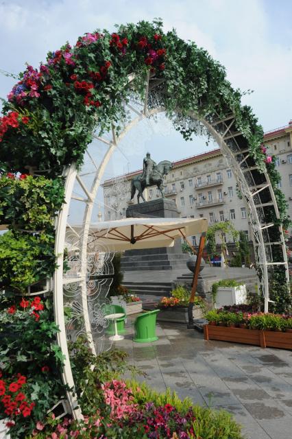 Москва. Памятник Юрию Долгорукому на Тверской улице.