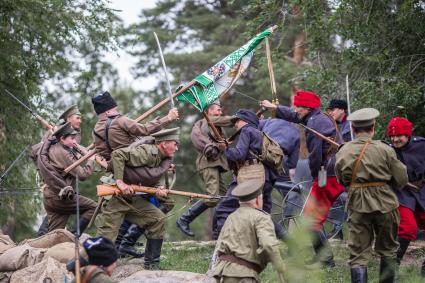 Челябинск. Военно-историческая реконструкция Брусиловского прорыва - наступательной операции Юго-Западного фронта Русской армии под командованием генерала А. А. Брусилова во время Первой мировой войны.