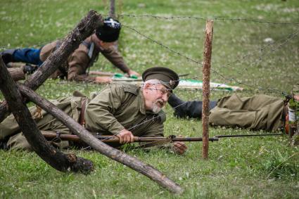 Челябинск. Военно-историческая реконструкция Брусиловского прорыва - наступательной операции Юго-Западного фронта Русской армии под командованием генерала А. А. Брусилова во время Первой мировой войны.