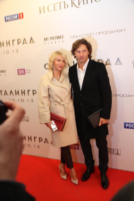 Диск143. Кинотеатр ОКТЯБРЬ. Премьера фильма СТАЛИНГРАД. 2013 год. На снимке: журналист, продюсер Дарья Михалкова