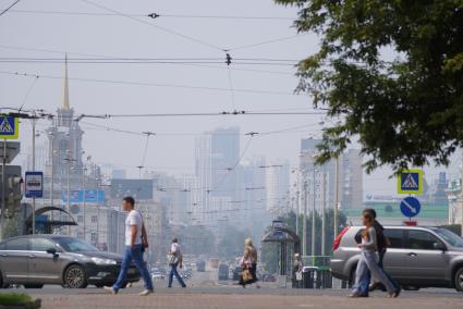 Екатеринбург. Смог над городом