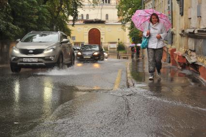 Дождь в Москве.