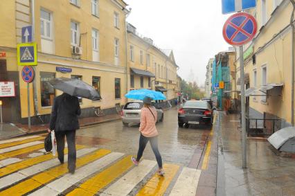 Дождь в Москве.