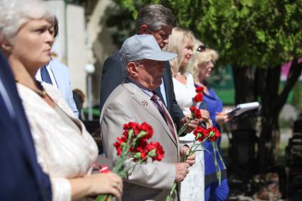 Ставрополь. На Крепостной горе состоялось открытие мемориального панно `Мы победили !` в память воинов-ставропольцев, сражавшихся на фронтах Великой Отечественной войны.