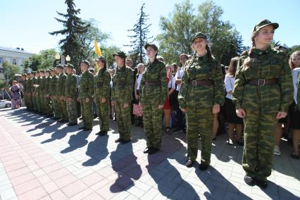 Ставрополь. На Крепостной горе состоялось открытие мемориального панно `Мы победили !` в память воинов-ставропольцев, сражавшихся на фронтах Великой Отечественной войны.