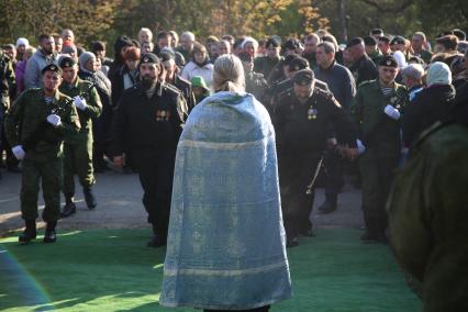 Украина, Донецк. Похороны командира батальона `Спарта` Арсена Павлова (Моторолы).