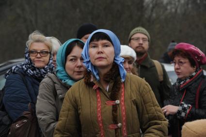 Московская область.   Жена предпринимателя Германа Стерлигова Алена (в центре) на`2-м  российском продовольственном  форуме `.