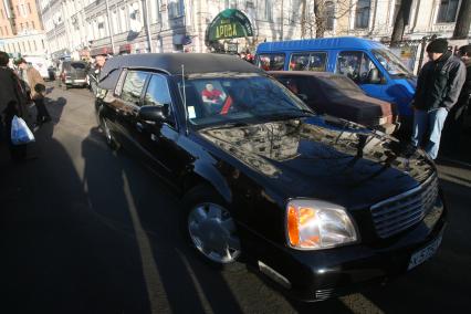 Москва. Похороны радиоведущего Геннадия Бачинского.