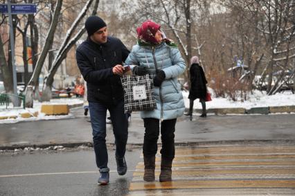 Москва.   Постановочная фотосессия на тему:уличные кражи.