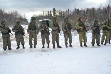 Московская область. Алабино. Разведбат Таманской дивизии готовится к учениям.