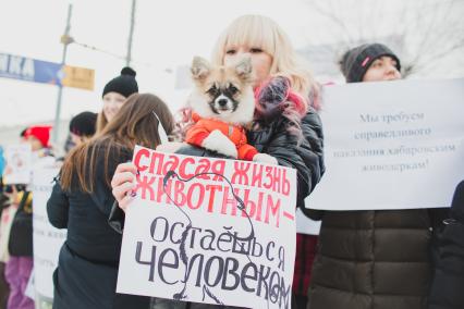 Челябинск.   Участники  Всероссийской акции против живодеров.