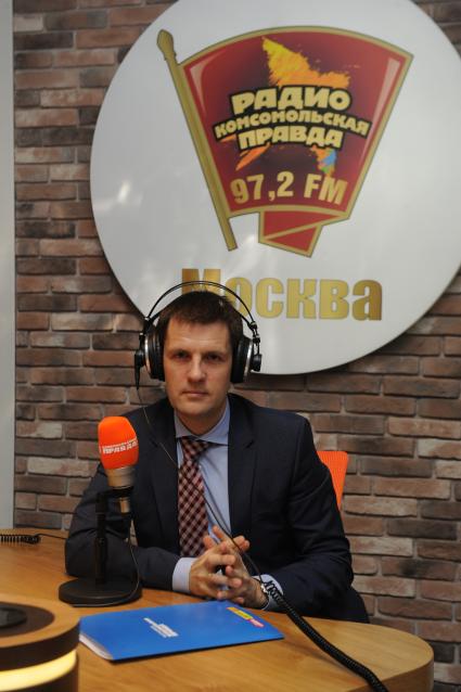 Москва. Главный архитектор Москвы Сергей Кузнецов на радио `Комсомольская правда`.