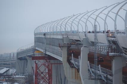 Санкт-Петербург. Открытие движения по центральному участку Западного скоростного диаметра (ЗСД).