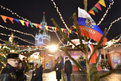 Москва. Новогодняя ГУМ-Ярмарка на Красной площади.